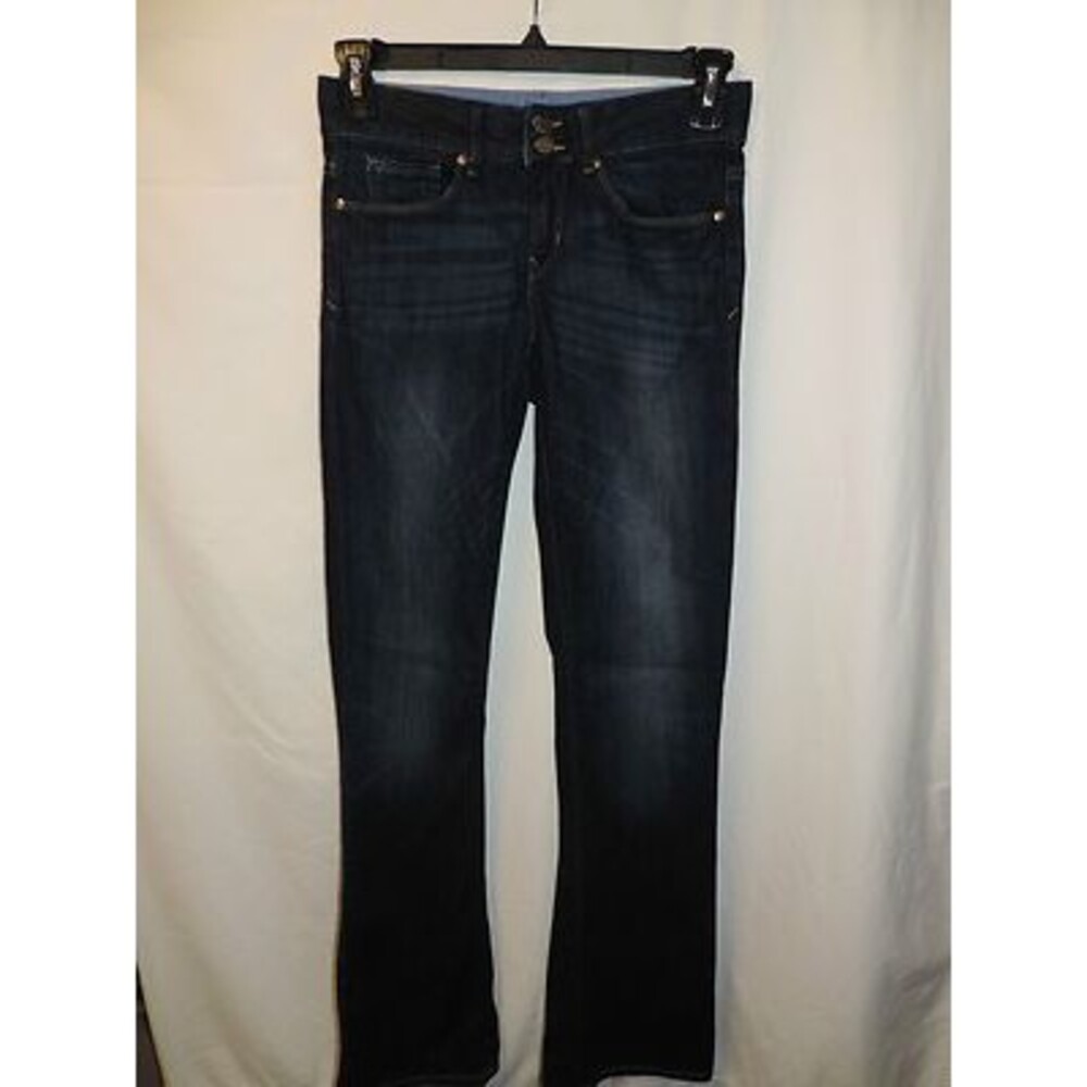 GAP 1969 Jeans Women's Blue Denim Regular Perfect Boot Dark Wash Size 26